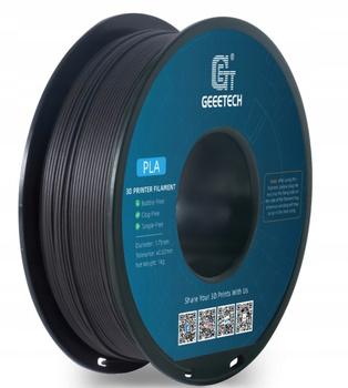 FILAMENT GEEETECH EBONY WOOD CZARNE DREWNO HEBAN PLA 1kg