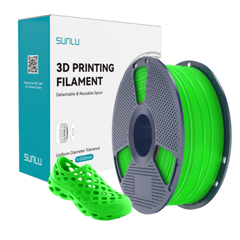 Filament SUNLU TPU 95A Green Zielony 1kg 1,75mm