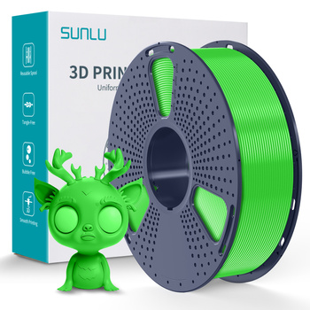 FILAMENT SUNLU GREEN ZIELONY PLA+  1,75mm 1kg