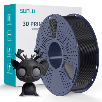 FILAMENT SUNLU BLACK CZARNY PLA+ 1,75mm 1kg
