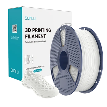 Filament SUNLU TPU 95A White Biały 1kg 1,75mm