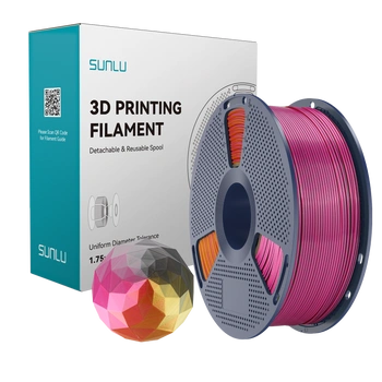 Filament SUNLU Silk PLA+ Four-color Black Grey Red Yellow 1kg 1,75mm