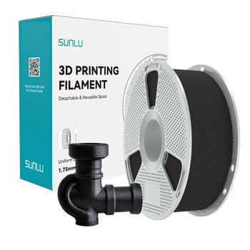 Filament SUNLU PA6-CF Black Czarny NYLON-6 Z Włóknem Węglowym 1kg 1,75mm