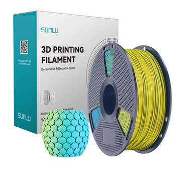 Filament SUNLU PLA Matte Dual-color Yellow Cyan Żółty Cyjan 1kg 1,75mm