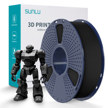 SUNLU HIGH SPEED MATTE PETG BLACK CZARNY 1kg