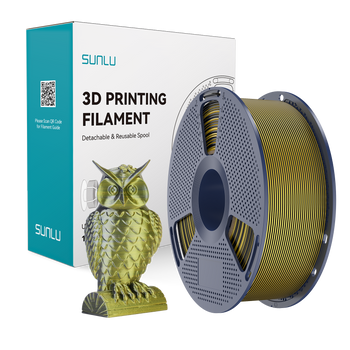 FILAMENT SUNLU SILK PLA+ DUAL COLOR CZARNY ZŁOTY BLACK GOLD 250G