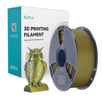 Filament SUNLU Silk PLA+ Dual-color Black Gold Czarny Złoty 250g 1,75mm
