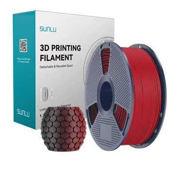 Filament SUNLU PLA Matte Dual-color Black Red Czarny Czerwony 1kg 1,75mm