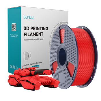 FILAMENT SUNLU RED CZERWONY PLA 1kg