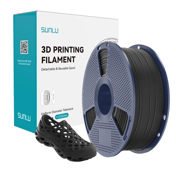 Filament SUNLU TPU 95A Black Czarny 1kg 1,75mm